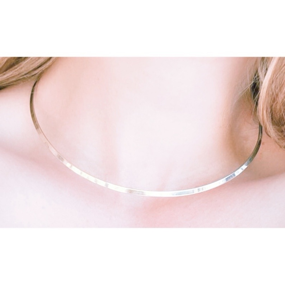 Retired, rare, vintage James Avery sterling silver Collet collar necklace